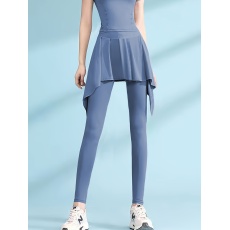 批发<b class='q'>欧美</b>外贸跨境速卖通外单假两件<b class='q'>打底裤</b>女外穿紧身健身裙裤休闲裤