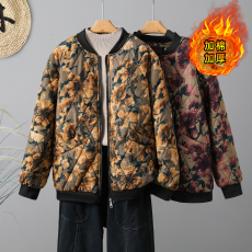 批发2024实拍秋冬韩版时尚外套新款大码棉服文艺夹棉加厚菱形