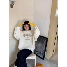 批发2024秋冬新款<b class='q'>婴儿</b>绒韩版宽松时尚字母百搭休闲长袖套头<b class='q'>卫衣</b>女