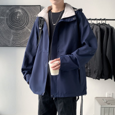 批发运动外套男2024春秋季新款休闲冲锋衣男春季潮流防水户外夹克男装