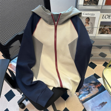 批发实拍华棉复<b class='q'>天鹅</b>绒 慵懒宽松连帽工装外套女新款秋冬洋气减龄上衣