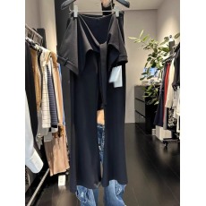 批发十三行女装秋季新款慵懒风绑带围裙长款<b class='q'>拖地</b>休闲宽松喇叭裤两件套