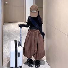 批发女童裤子春秋2024新款<b class='q'>儿童</b>韩版洋气宽松<b class='q'>哈伦裤</b>女大童秋季灯笼裤潮