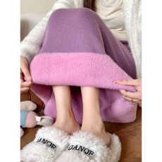 批发实拍加绒加厚针织<b class='q'>半身</b>裙女2025冬裙子直筒高腰显瘦<b class='q'>包臀</b>保暖<b class='q'>长裙</b>