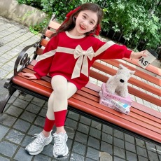 批发女童春秋款卫衣套装女宝宝2024新款韩版洋气<b class='q'>儿童</b>秋季<b class='q'>打底裤</b>两件套