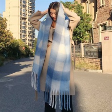 批发圈圈纱围巾马海毛秋冬新款加厚围巾女冬季韩版仿羊绒围脖