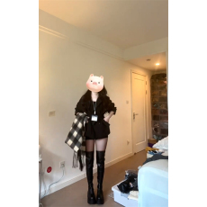批发黑色风衣外套女秋季2025新款韩版小个子百搭英伦风今年流行大衣潮