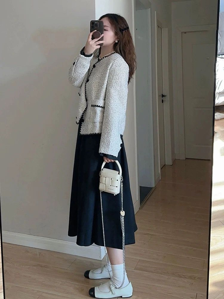 MY2247# 小香风外套女法式高级感气质百搭名媛呢子上衣女裝貨源服裝批發