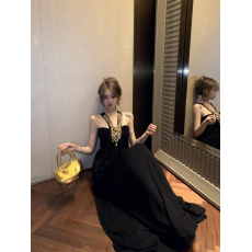 批发实价实拍   内搭打底裙吊带千金风长裙