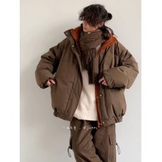 批发<b class='q'>日系</b><b class='q'>复古</b>双面穿立领棉服男女冬季加厚棉袄面包服保暖情侣棉衣外套