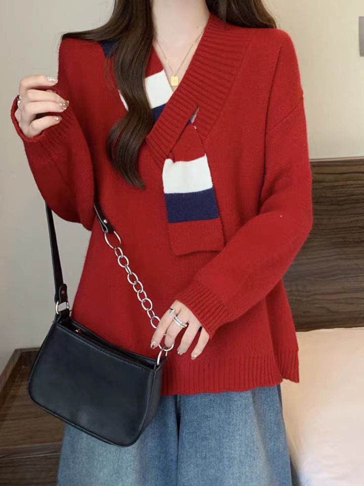 패치워크 페이크 레이어드 후드티 여성 봄과 가을 옷 2025 새로운 유럽 상품 루즈핏 디자인 센스 외국 가스 슬림해 보이는 캐주얼 맨위