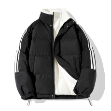 批发实拍冬季新款潮牌棉衣宽松百搭<b class='q'>基础</b>款韩版简约保暖情侣款棉服