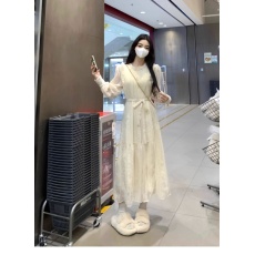 批发<b class='q'>大码</b>胖mm春季新款蕾丝甜美<b class='q'>连衣裙</b>女装高端精致打底a字长裙子