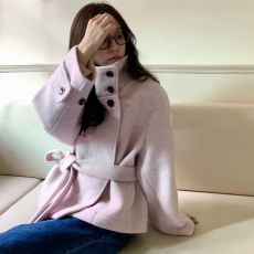 批发清仓特价 不退不换 冬季新款质感高端质感立领气质款毛昵外套