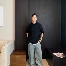 批发春秋<b class='q'>韩</b>版时髦复古潮流条纹牛仔裤男士宽松直筒中高腰长裤