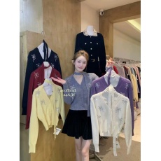 批发小香风飘带针织外套女秋冬<b class='q'>浙江</b>普院毛衣<b class='q'>桐乡</b>高端嘉兴濮院羊绒开衫