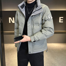 批发实拍羽绒服男2024冬季加厚保暖潮牌立领工装帅气冬装羽绒外套