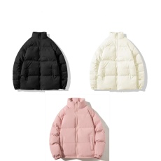 批发河北光版机器充气棉<b class='q'>3D</b>弹力棉服冬季保暖宽松立领棉衣 可压图