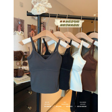 批发实拍实价纯欲蕾丝边<b class='q'>甜美</b>吊带背心秋冬修身短款上衣内搭加绒打底