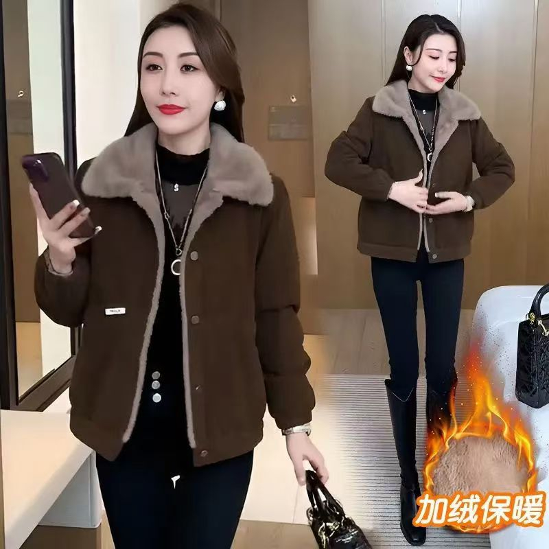 Woolen coat women's mid-length Korean version 2024 new spring and autumn student Hepburn style slim and versatile woolen coat