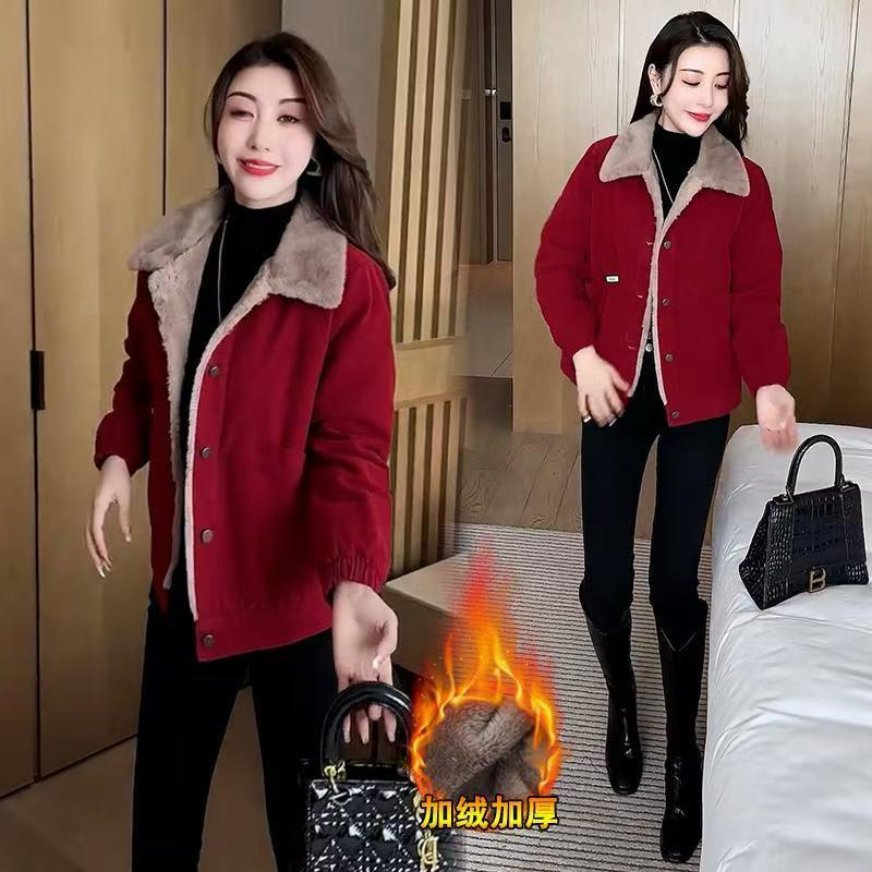 Woolen coat women's mid-length Korean version 2024 new spring and autumn student Hepburn style slim and versatile woolen coat