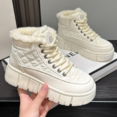 批发<b class='q'>冬</b>季新款加绒加厚高帮鞋厚底雪地靴女鞋货号