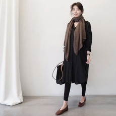 批发宽松百搭纯色休闲长款长袖衬衣女外套直筒<b class='q'>打底衬衫</b>裙