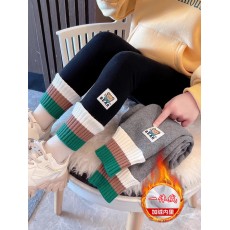 批发女童洋气外穿时髦加绒秋冬季<b class='q'>打底裤</b>女<b class='q'>宝宝</b>加厚裤子小童冬装一体绒