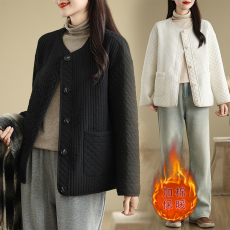 批发实拍2025秋季新款棉服简约时尚秋冬棉衣女轻薄冬季棉服短外套