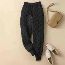 批发外穿羽绒裤女新款防寒保暖高腰打底裤弹力修身鹅绒棉裤