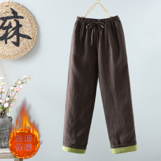 批发实拍#2026冬新款加厚直筒裤宽松百搭保暖简约松紧腰