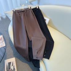 批发<b class='q'>实拍</b>冬款松紧腰大码宽松版时尚加厚毛呢哈伦<b class='q'>裤</b>胖MM显瘦高腰女<b class='q'>裤</b>