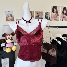 批发实拍大码秋冬加厚磨绒保暖美背内衣免<b class='q'>文胸</b>内搭聚拢防外扩打底吊带