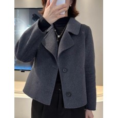 批发双面毛呢西装外套女士春秋冬季2024年新款爆款小个子气质呢子大衣