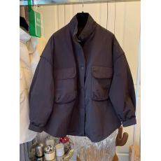 批发超好看棉服<b class='q'>外套</b>今年流行<b class='q'>时尚</b>上衣女装秋冬2026新款双口袋衬衫棉衣