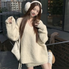 批发实拍实价~ 针织套装女<b class='q'>秋</b>冬新款搭配一整套时尚气质名媛高端两件套