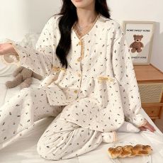 批发秋冬空气棉月子服孕妇睡衣秋冬季11月份产后哺乳喂奶