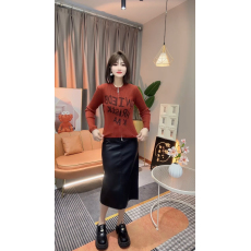 批发【圣诞红新年红】小香风2025秋季新款双拉链字母短款针织开衫