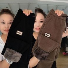 批发羊羔毛绒裤子女冬季新款<b class='q'>高腰</b>百搭加厚卫裤保暖显瘦百搭休闲萝卜裤