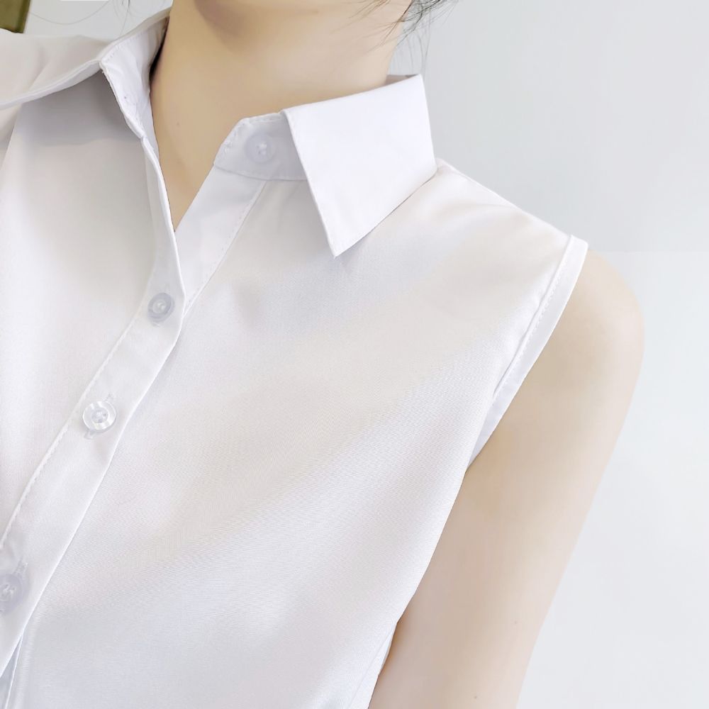 娃娃假领子女衬衫 假领百搭衬衣领白色尖圆领秋冬季 马甲假衣领