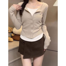 批发晨领原版面料复古假两件长袖<b class='q'>T</b><b class='q'>恤</b>女新款秋季收腰内搭显瘦上衣