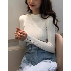 批发2026秋冬新款半高领毛衣女<b class='q'>薄款</b>修身显瘦<b class='q'>针织衫</b>内搭设计感打底衫女