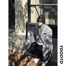 批发<b class='q'>韩</b>版潮酷青少年学生男女加厚外套宽松设计感立领痞帅街头夹克潮