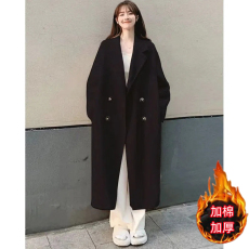 批发龙凤呢加棉加里加厚小香风高档毛呢大衣中长款秋冬季新款呢子外套