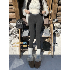 批发实拍实价秋冬新款加绒加厚连<b class='q'>裤</b>袜拉毛外穿保暖修身显瘦打底<b class='q'>裤</b>女