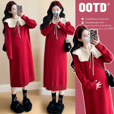 批发实拍现~2026冬季新款网红时尚小香风减龄跨年圣诞喜庆<b class='q'>连衣裙</b>