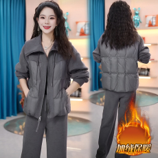 批发官图 韩版<b class='q'>时尚</b>洋气设计感套装女2025年秋冬季新款小个子两件套