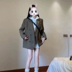 批发咖色西装外套女2025秋季小个子高级感炸街<b class='q'>新款</b>韩版休闲西服上衣潮