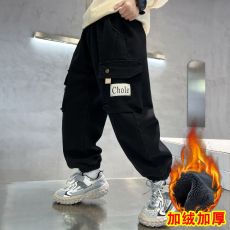 批发<b class='q'>男</b>童<b class='q'>灯芯</b><b class='q'>绒</b><b class='q'>裤子</b>秋冬2025新款中大童加绒工装裤<b class='q'>男</b>孩休闲长裤冬装潮