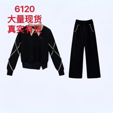 批发曼曼黑<b class='q'>天鹅</b>秋冬休闲气质时尚加绒女装套装-2410655曼